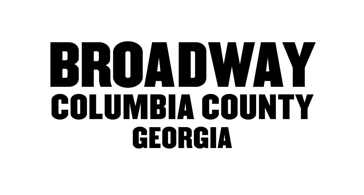 Broadway in Columbia Country, Georgia